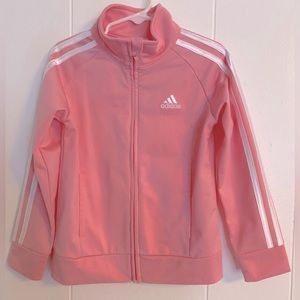 Adidas Girls size 5 pink jump suit.
